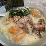 塩そば専門店 桑ばら - 白いサーモン鮭バタ白子そば