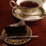 紅茶とザッハトルテ