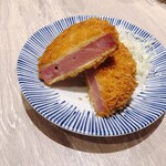 Thick-sliced ham cutlet