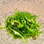 はっこく - 2022.9.  箸休め③ピーマンの塩昆布和え