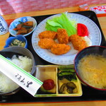 お食事処 河童 - 日替わりワンコインランチ・カキフライ定食　５００円（税込）【２０２２年１１月】