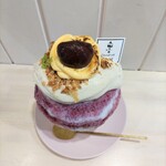 onna wa utsuwa - 丹波栗とマロンクリームブリュレかき氷