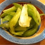 立呑み 得一  - セロリ浅漬け