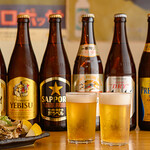 KUSHIYAKI TAMARI - ビンビール豊富に揃えてます。