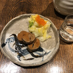 蕎麦小路 さわらび - 本日のお魚(肴)つまみ：あん肝