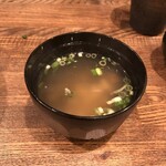 油そばまぜそば専門店 まる伊 - 鶏椎茸スープ