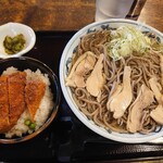 Toiya - 肉そば、ミニカツ丼セット
