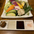 じゅん平 - 料理写真:野菜刺身と4種のソース。(ソース使わなくても十分美味)