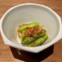 桃仙閣 東京 - アスパラガスのXO醤和え