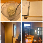 Tempurakoromosekandoshizun - ランチコース３５００円。シャインマスカットのアイス。デザートまで、十分楽しみました。