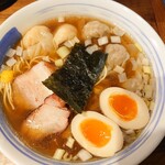 麺屋 悠 - ミックスワンタンメン（醤油）