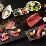 [Limited to 5 meals per day] Enjoyable lunch “Shikou” with carefully selected parts of Japanese black beef, 10 dishes in total