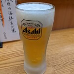 Shubou Wakatake - 生ビール中(アサヒスーパードライ)