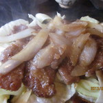 たねや日牟禮茶屋 - バームクーヘン豚の生姜焼、アップ！