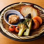 Assorted fried vegetables (3 types)