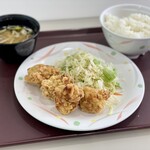 鮫洲運転免許試験場 食堂 - から揚げ定食（620円）