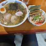 Daikokuya - こってり醤油ラーメン　大盛　　チャーシュー丼ミニ