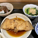 ささら - イカぬた マコガレイ煮付け 小松菜おひたし