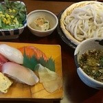 めしや魚虎 - にぎり＆うどんランチ（980円）