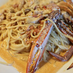 QUATTRO bar M4 - 渡り蟹とトマトクリームパスタ大盛