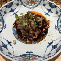 眞善美 - 宮崎産和牛サーロインと賀茂茄子の四川風