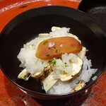草喰 なかひがし - 松茸ごはん、からすみ添え