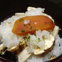 草喰 なかひがし - 松茸ごはん、からすみ添え