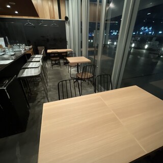 We have a table where you can sit comfortably!