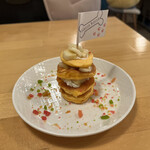 サッカバッカ - 犬メニュー：パンケーキ（バナナトッピング無料）５００円（税込）