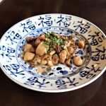 中国菜 智林 - 帆立とキノコの自家製唐辛子醬油炒め