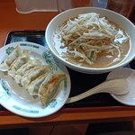 日高屋 - 味噌ラーメン、餃子セット