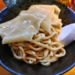 Ebisu - 特製ゆずつけ麺の麺アップ