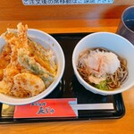 Tempura Yatenju - 天丼とおろしそばセット