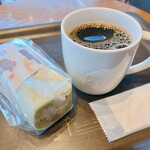 スターバックス・コーヒー - 根菜チキンサラダラップ　ドリップコーヒー