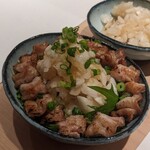 焼鳥 朱夏 - 鶏皮ポン酢