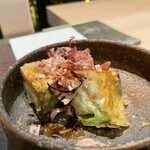 好し智 - トロ茄子に削りたて鰹節