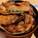 豚丼のぶたはげ - 特盛豚丼接写