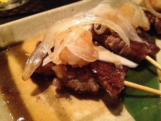 Okonomishukan - 牛肉のみぞれ焼き。