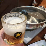 Hokkaidou Shabushabu Pokke - 生ビールと鍋