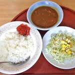 東来順 - 「インドカリーセット」のミニインドカレー ＆ サラダ