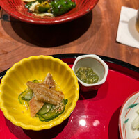 炭焼 うな富士 有楽町店 - うざく、刻みわさび