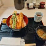 ぎおん 天ぷら 天周 - ミックス天丼