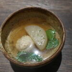 ミノタケ料理店 - コース料理(鶏つくねと大根のおでん) 2022.11月