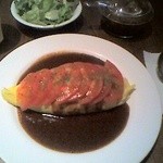 タゴライス 広島店 - トマトとチーズのオムライスデミグラスソース