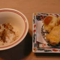 ひろ作 - 飯蒸と天ぷら