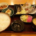 みやした - アジの刺身定食