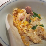 阿佐ヶ谷バードランド - 親子丼はハーフを二人で分け合って。