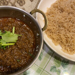 ラヒ パンジャービー･キッチン - ラヒ パンジャービー･キッチン(マトンキーマ(中)、ブラウンライス(大))