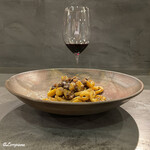 カーサ・デル・チーボ - Salvatore Molettieri Taurasi Vigna Cinque Querceと猪肉のラグーのピチ