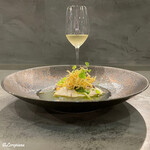 カーサ・デル・チーボ - 鰤のボッリートとクレソンのサルサヴェルデ